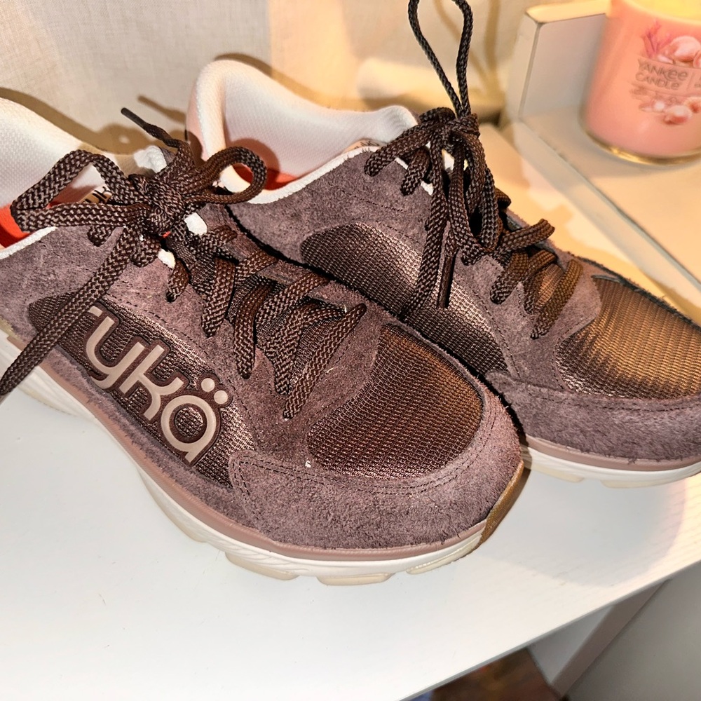Ryka Brown and tan Athletic Shoes